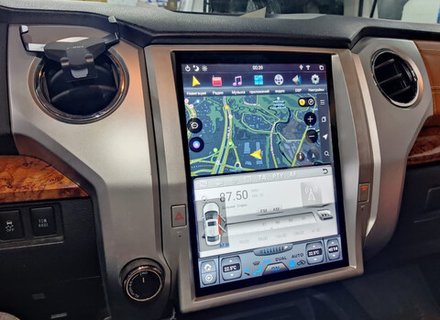 Магнитола для Toyota Tundra 2 2013-2022 - Kuberg ZF-1260-Q6 вертикальный экран в стиле "Тесла" на Android 11, 8Гб+128Гб, CarPlay, 4G SIM-слот