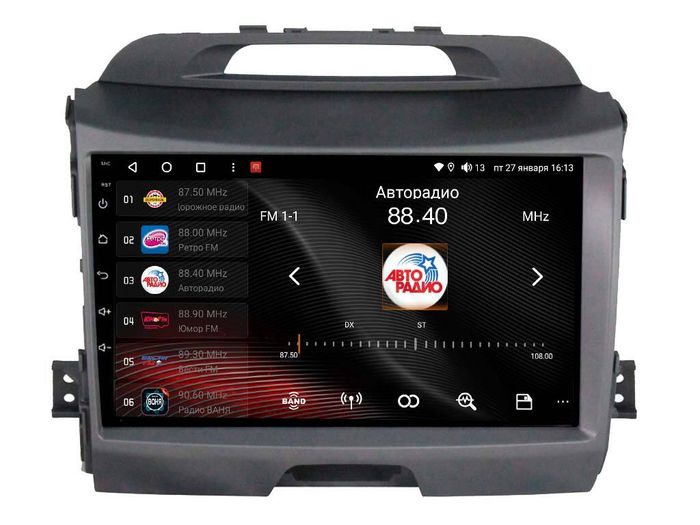 Магнитола для KIA Sportage 3 2010-2016 - Vaycar VA27-0537 на Android 13, 4G SIM-слот