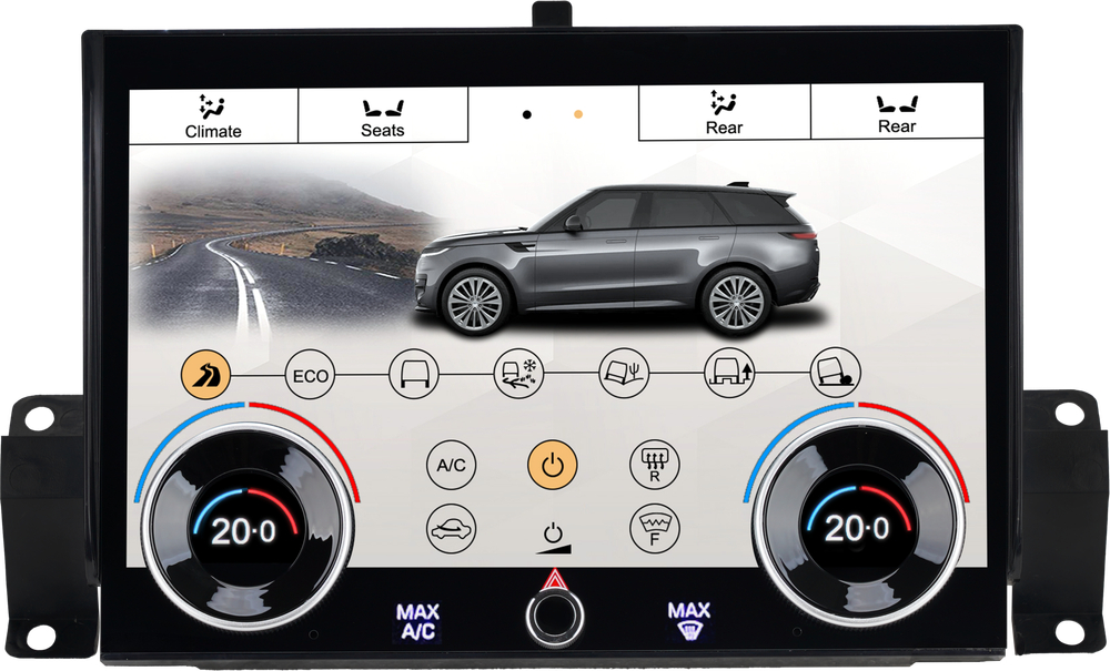 Сенсорная панель климата Range Rover Sport 2013-2017 - Kuberg ZF-5022 LCD/ЖК экран 10" без отверстия под CD