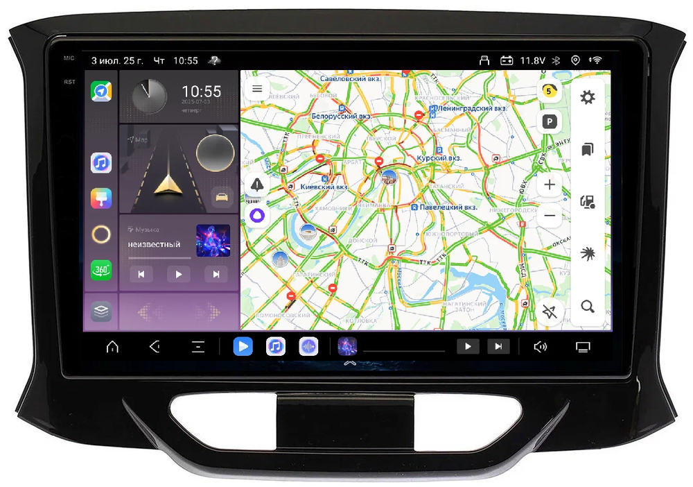 Магнитола для Lada Xray 2016+ - Kuberg OL-9064 QLed+2K, Android 13, TS20, CarPlay, 4G SIM-слот