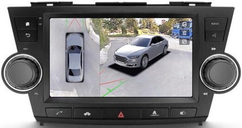 Магнитола для Toyota Highlander 2 XU40 2007-2013 (рамка с крутилками и кнопками) - Teyes CC3-2K-360 на Android 10, 2K QLED, 6Гб+128Гб, CarPlay, 4G SIM-слот, 4 камеры в комплекте