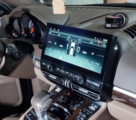 Магнитола для Porsche Cayenne 958 2010-2016 - Kuberg KP-P1201 монитор 12.3" на Android 10, 6Гб+128Гб, CarPlay, 4G SIM-слот