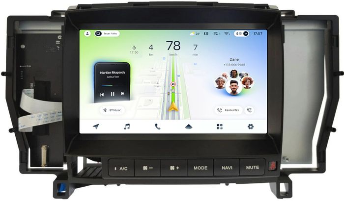 Магнитола для Toyota Crown S180 2004-2008 - Teyes CC4L-DTS монитор 9" IPS на Android 14, Быстрая, Snapdragon 662, CarPlay, 4G SIM-слот