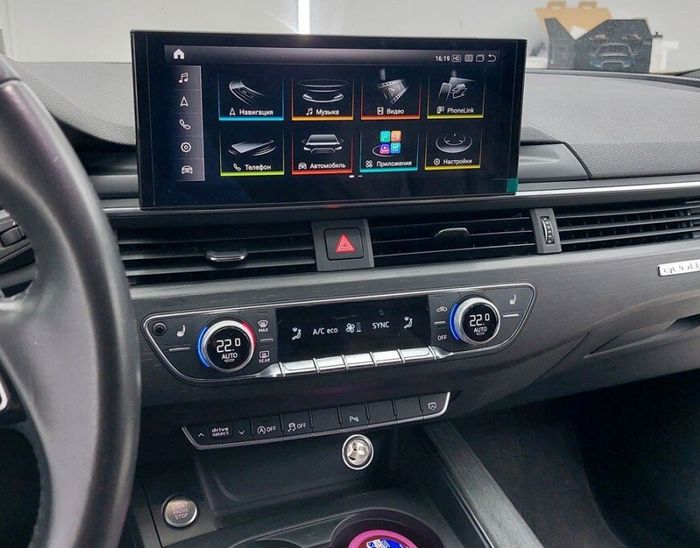 Магнитола для Audi A4 2017-2020 - Kuberg HP-3213 монитор 12.5" в стиле LEXUS на Android 12, Быстрая, CarPlay, 4G SIM-слот