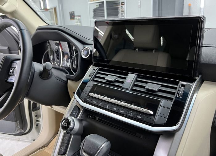 Магнитола для Toyota Land Cruiser 300 (экран климата снизу) - RDL-LC300-DVD монитор 12.3", Android 12, 8+128Гб, CarPlay, 4G SIM-слот, DVD привод в комплекте