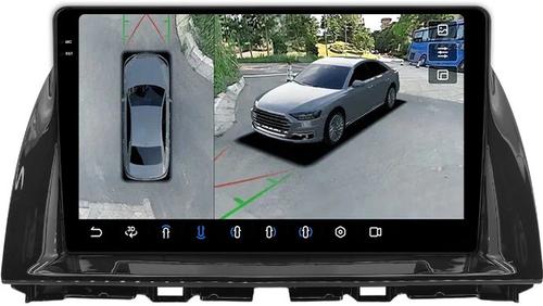 Магнитола для Mazda CX-5 2011-2017 (рамка 10) - FarCar BX2007M-360 монитор 10.36" 2K QLED на Android 13, 6Гб+128Гб, CarPlay, 4G SIM-слот, 4 камеры в комплекте