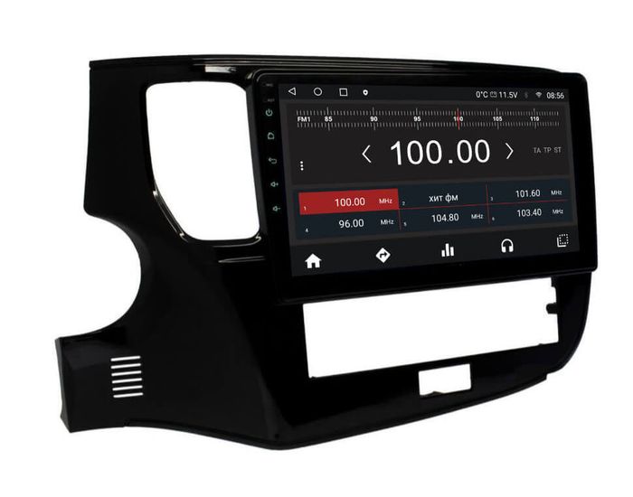 Магнитола для Mitsubishi Outlander 3 2019-2022 (прямоугольный климат) - Kuberg OL-1573-IJ Android 10, 8-ядер, 4G SIM-слот