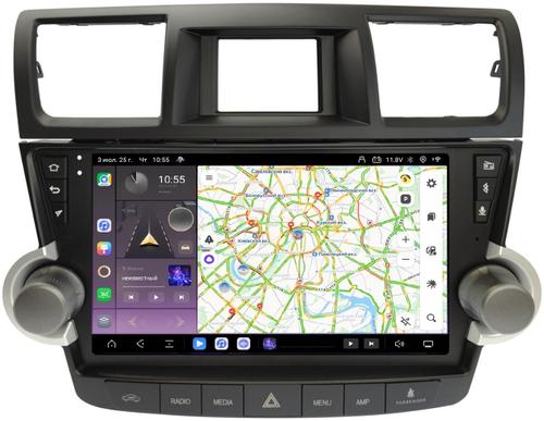 Магнитола для Toyota Highlander 2 2007-2013 XU40 - Kuberg SF-1431-2 (рамка кнопки + крутилки) QLed+2K, Android 13, TS20, CarPlay, 4G SIM-слот