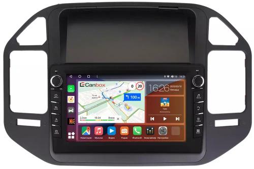 Магнитола для Mitsubishi Pajero 3, Montero 3 1999-2006 (рамка черная) - Canbox 9-266 Android 10, ТОП процессор, CarPlay, 4G SIM-слот
