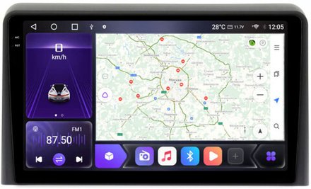 Магнитола для Hyundai Sonata 2017-2019 (LF) - Kuberg OL-9775 QLed+2K, Android 12, TS10,  CarPlay, 4G SIM-слот