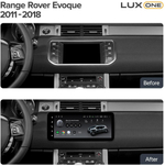 Магнитола для Range Rover Evoque 1 2011-2018 (ШГУ Bose) - Teyes LUX ONE ROUND монитор 12.3" 2K QLED на Android 10, CarPlay, 4G SIM-слот
