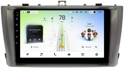Магнитола для Toyota Avensis T270 2008-2015 (рамка серая) - Teyes CC4L монитор 9" IPS на Android 14, Snapdragon 662, CarPlay, 4G SIM-слот