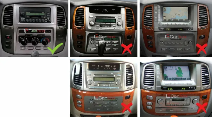 Магнитола для Toyota Land Cruiser 105 1998-2007 - Kuberg QLed, Android 13, TS20, CarPlay, SIM-слот