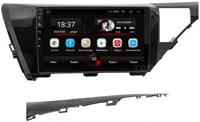 Магнитола для Toyota Camry 70 2017-2020 (без JBL) - AK486R10-MTK Android 10, 8-ядер, 2Гб-32Гб
