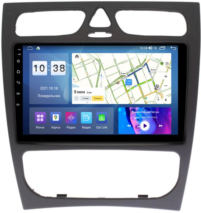 Магнитола для Mercedes-Benz G (W463) 2000-2006, C (W203) 2000-2004 - Parafar PF205UHD на Android 13, Быстрая, QLED, CarPlay, 4G SIM-слот