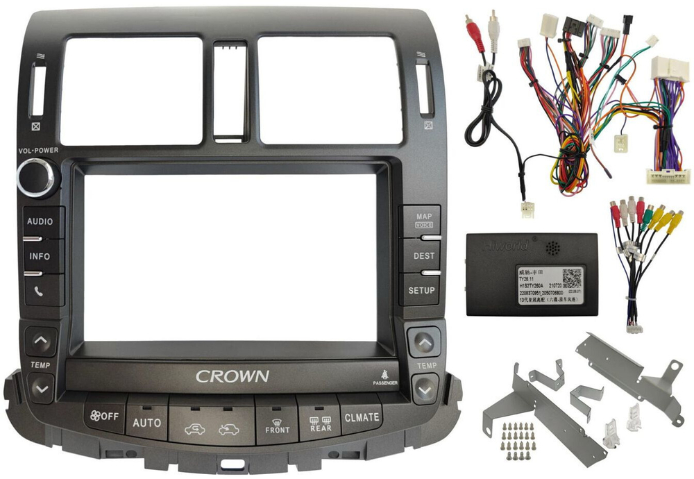 Магнитола для Toyota Crown / Crown Majesta S200 2008-2012 (цветной ШГУ) - Teyes CC4 монитор 9.2" 2K QLED на Android 14, Snapdragon 680, DSP, CarPlay, 4G SIM-слот