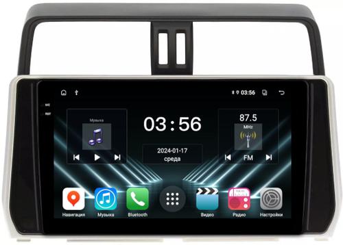 Магнитола для Toyota Land Cruiser Prado 150 2017-2023 - FarCar DX1053M монитор 10.36" IPS на Android 13, 4+64Гб, CarPlay
