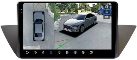 Магнитола для BMW X1 E84 2009-2014 CIC - FarCar BX10-360-9595CIC монитор 10.36" 2K QLED на Android 13, 6Гб+128Гб, CarPlay, 4G SIM-слот, 4 камеры в комплекте