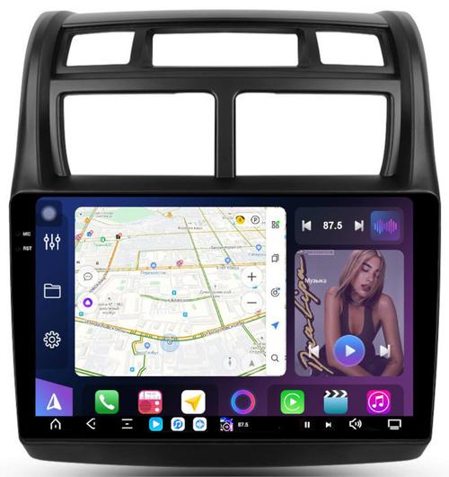 Магнитола для KIA Sportage 2 2008-2010 - FarCar S500-TS20 монитор 9.5" 2K QLED на Android 14, Быстрейшая, CarPlay, 4G SIM-слот