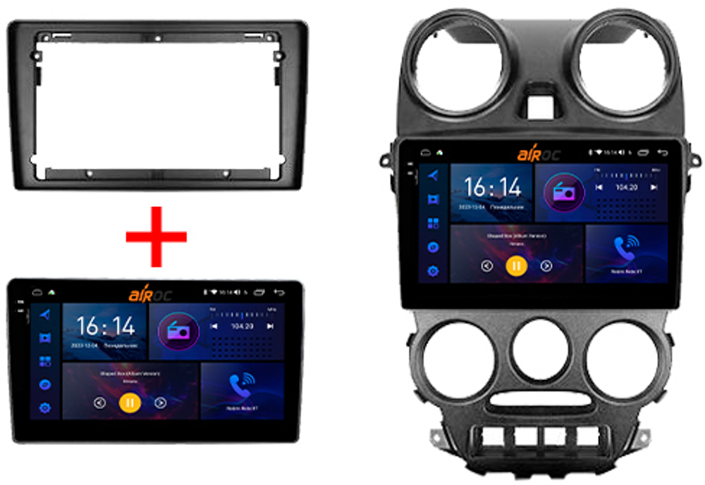Магнитола для Lada Granta 2011-2018 (взамен ШГУ) - AIROC 2K RI-3006 Android 12, QLed+2K, ТОП процессор, 8/128Гб, CarPlay, SIM-слот