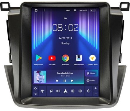 Магнитола для Toyota RAV4 4 2012-2019 - Teyes TPRO 2 монитор 9.7" QLED в стиле "Тесла" на Android 10, TS10, 4G SIM-слот
