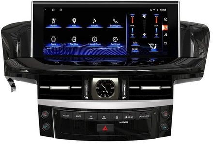Магнитола для LX 570 2007-2015 (топовые комплектации) - Kuberg ZH-L1209BX на Android 12, 8Гб+128Гб, CarPlay, 4G SIM-слот
