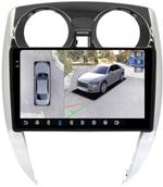 Магнитола для Nissan Note 2 2012-2021 - FarCar BX10-360-9522 монитор 10.36" 2K QLED на Android 13, Быстрая, CarPlay, 4G SIM-слот, 4 камеры в комплекте