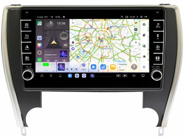 Магнитола для Toyota Camry 2014-2018 (USA) - Kuberg SF-1608A (кнопки и крутилки) Android 13, TS20, 6+128Гб, CarPlay, 4G SIM-слот