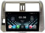 Магнитола для Toyota Land Cruiser Prado 150 2009-2013 (рамка серебро) - FarCar S280 монитор 9.5" IPS на Android 13, CarPlay