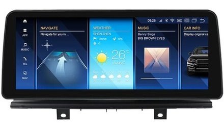 Магнитола для BMW X5 (F15), X6 (F16) 2014-2017 NBT - Kuberg MKD монитор 12.3", Android 11, 6Гб+128Гб, CarPlay, 4G SIM-слот