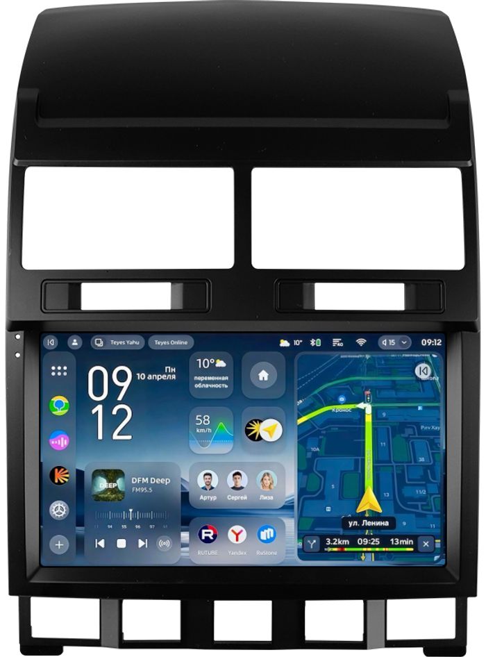 Магнитола для Volkswagen Touareg 1 2002-2010 - Teyes CC4-PRO монитор 9.5" 2K QLED на Android 13, Быстрейшая, Snapdragon 778G, ИИ, CarPlay, DSP, 4G SIM-слот
