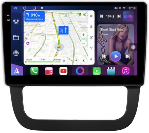 Магнитола для Volkswagen Jetta 5 2005-2010 (климат 2) - FarCar 3227M монитор 10.36" QLED на Android 14, TS18, CarPlay, 4G SIM-слот