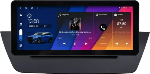Магнитола для BMW X1 (E84) 2009-2014 - Canbox H-Line 3100 монитор 12.3" QLED в стиле Audi на Android 10, ТОП-процессор, CarPlay, 4G SIM-слот