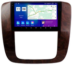 Магнитола для Chevrolet Tahoe 2006-2014 (рамка глянец дерево) - Parafar PF041T1LUX1RN2K на Android 13, QLED+2K, ТОП процессор, 4Гб+32Гб, CarPlay, 4G SIM-слот