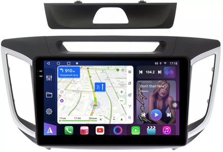 Магнитола для Hyundai Creta 1 2016-2021 - FarCar 407M монитор 10.36" QLED на Android 14, TS18, CarPlay, 4G SIM-слот