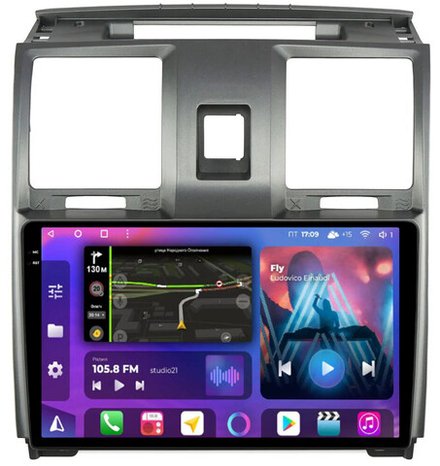 Магнитола для УАЗ Патриот, Пикап 2012-2016 - FarCar BM3109M-2K монитор 9.5" 2K QLED на Android 14, TS10, 4+32Гб, CarPlay, 4G SIM-слот