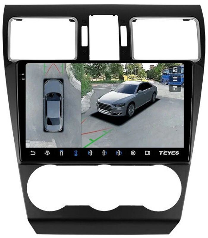 Магнитола для Subaru Forester 2015-2018, XV - Teyes CC3-2K-360 на Android 10, 2K QLED, 6Гб+128Гб, CarPlay, 4G SIM-слот, 4 камеры в комплекте