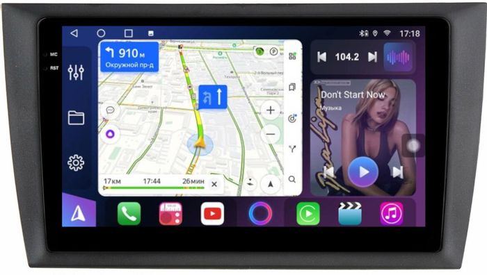 Магнитола для Volkswagen Golf 6 2008-2013 - FarCar S500-TS10 монитор 9.5" QLED на Android 14, Быстрая, CarPlay, 4G SIM-слот