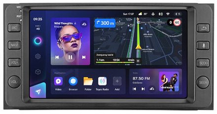 Магнитола для Toyota 200х100мм (рамка с кнопками) - Teyes CC3 дисплей 7" QLED на Android 10, ТОП процессор, CarPlay, 4G SIM-слот