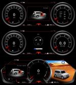 Электронная панель приборов Mitsubishi Pajero 4 2006-2022 - Kuberg NH-LCD-M1203 с 12.3" ЖК экраном QLED