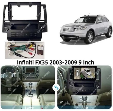 Магнитола для Infiniti FX35, FX45 2003-2005 - Kuberg SF-9279-1 IPS, Android 10, 8 ядер (TS18), 4G SIM-слот