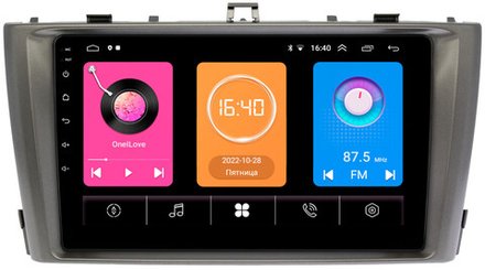 Магнитола для Toyota Avensis 2008-2015 (рамка серая) -  GT9-3017 на Android 10, 2ГБ-16ГБ