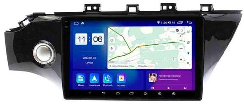 Магнитола для KIA Rio 4, Rio X-Line 2017-2020 (рамка под 10" с кнопкой) - Parafar PF105-10RN2K на Android 13, QLED+2K, ТОП процессор, 4Гб+32Гб, CarPlay, 4G SIM-слот