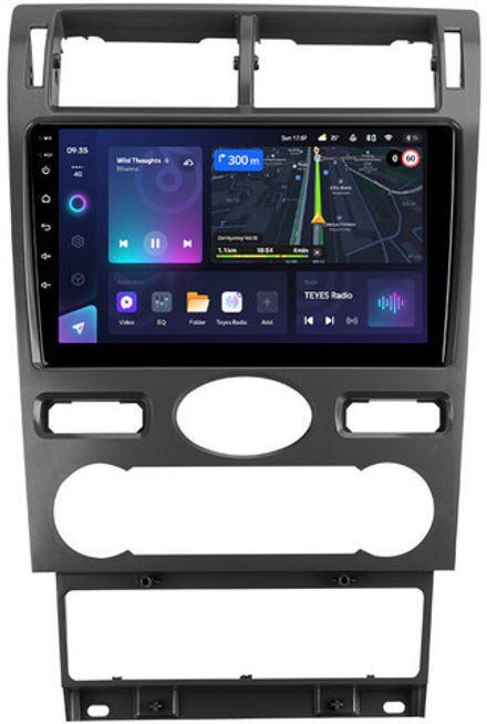 Магнитола для Ford Mondeo 3 2000-2006 (климат) - Teyes CC3L монитор 9" IPS на Android 10, 8-ядер, CarPlay, 4G SIM-слот