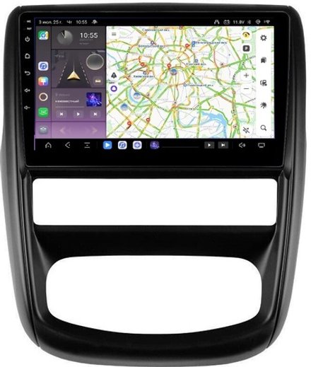 Магнитола для Renault Duster 2010-2015, Nissan Terrano 2014+ - Kuberg QLed, Android 13, TS20, CarPlay, SIM-слот