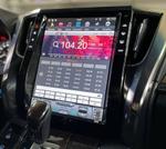 Магнитола для Toyota Alphard H30, Vellfire 2 2015-2023 (более 10 динамиков) - Kuberg ZF-1308H-Q6 вертикальный экран в стиле "Тесла" на Android 11, CarPlay, 4G SIM-слот