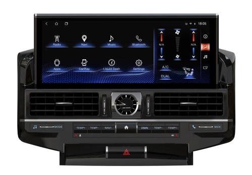 Магнитола для Toyota Land Cruiser 200 2015-2021 (топовая комплектация) - Kuberg BNR-16LCHMEG на Android 13, 8Гб+128Гб, 4G SIM-слот, CarPlay