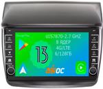 Магнитола для Mitsubishi L200, Pajero Sport 2006-2016 - Airoc AB-2605 (кнопки и крутилки), Android 13, Быстрая, SIM-слот, CarPlay
