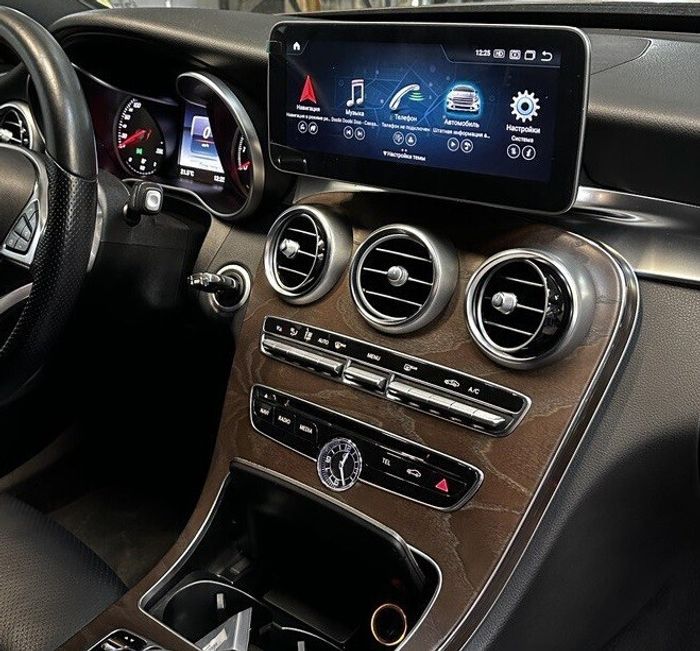Магнитола для Mercedes-Benz GLC (X253) 2015-2018 NTG 5.0/5.1 - Parafar PF6118A138/128GLC монитор 10.25" на Android 13, Быстрая, CarPlay, 4G SIM-слот