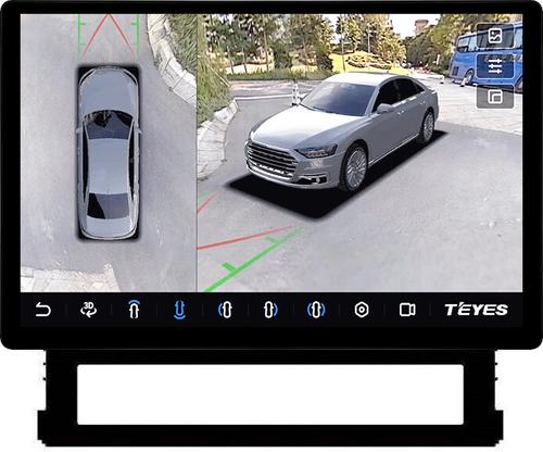 Магнитола для Toyota Land Cruiser 200 2015-2021 (без JBL) - Teyes CC3-2K-360 монитор 13" 2K QLED на Android 10, 6Гб+128Гб, CarPlay, 4G SIM-слот, 4 камеры в комплекте